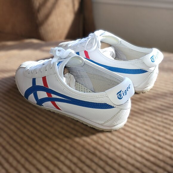 Onitsuka Tiger Mexico 66 Leather Lace Up Sneakers White DL408 Mens Size 9.5 US - Picture 3 of 11